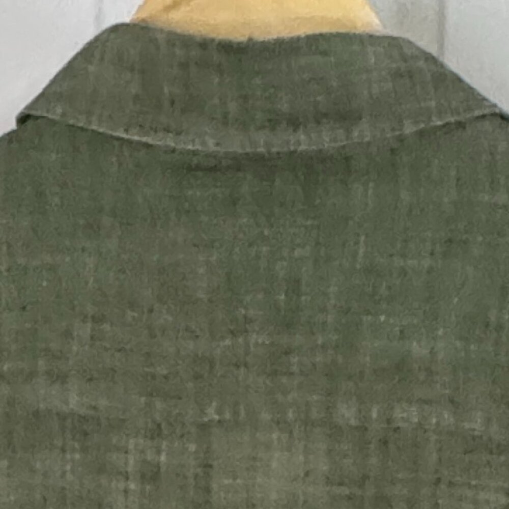 Ermenegildo Zegna Beautiful Silk Shirt in Sage Green, Made in Italy, XL - Picture 5 of 8